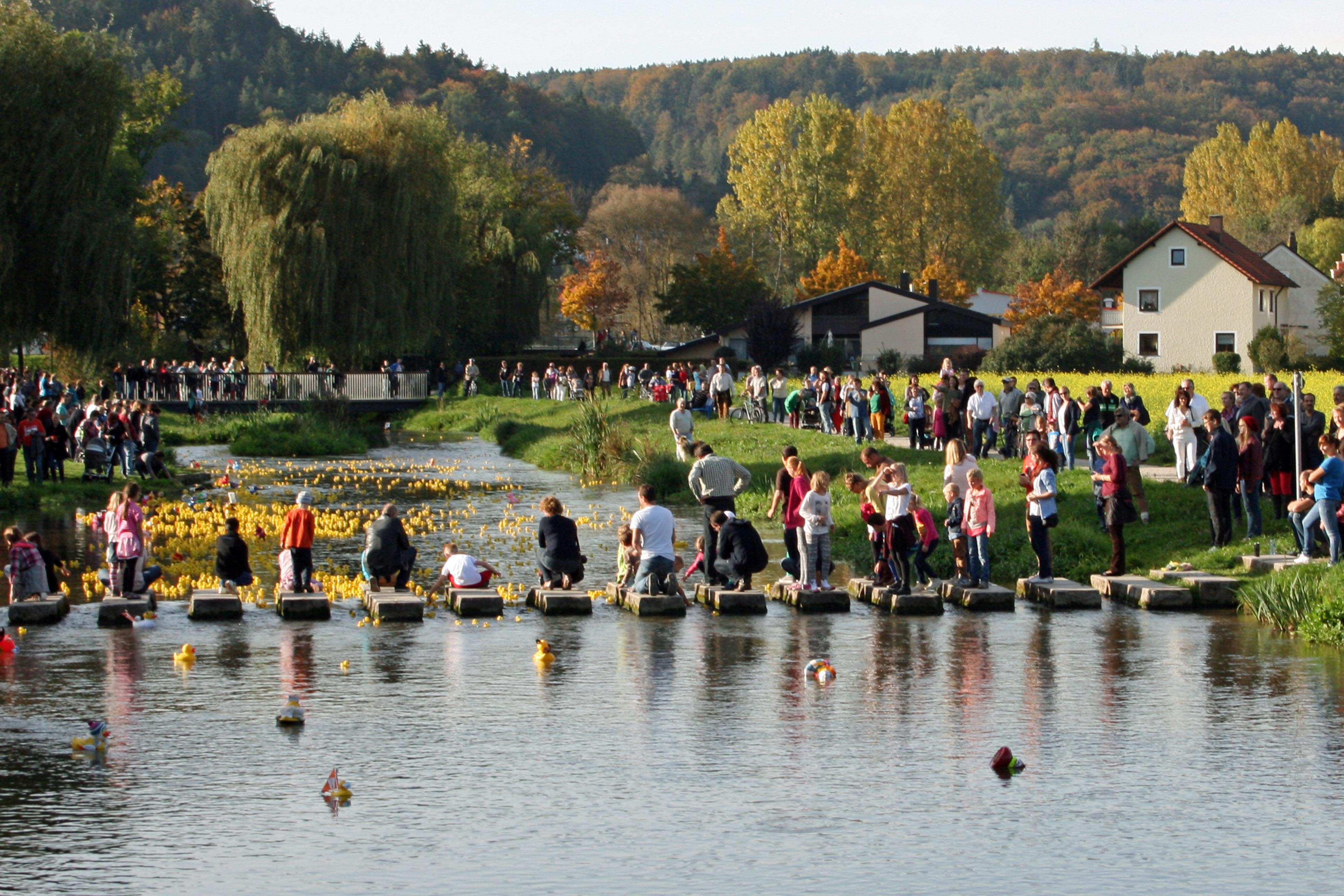 Das Beilngrieser Entenrennen im Sulzpark